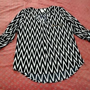 A chevron pattern top
